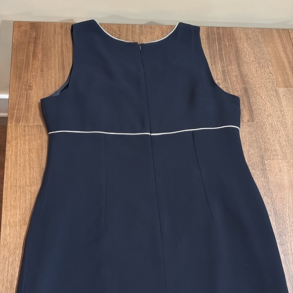 Un Deux Trois dress size L. French 45. US size 12? Navy blue. Classic - Picture 9 of 11